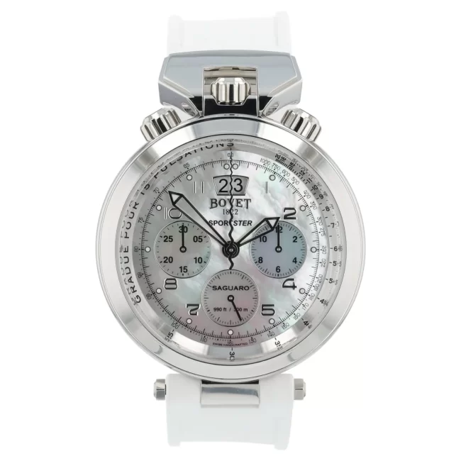 Bovet Sportster Saguaro Steel Mother Of Pearl Dial photo