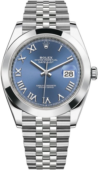Rolex Datejust Blue Roman Dial Jubilee photo