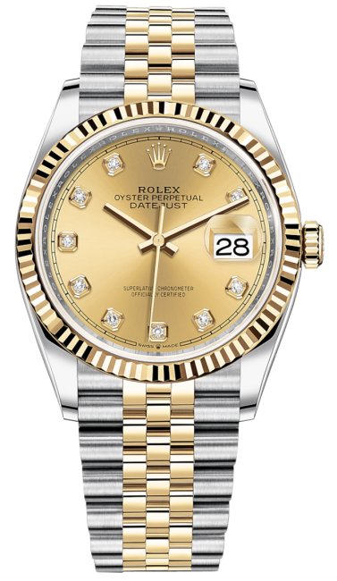 Rolex Datejust Champagne Diamond Dial Jubilee photo