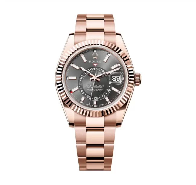 Rolex Sky-Dweller Full Rose Gold Slate Dial photo