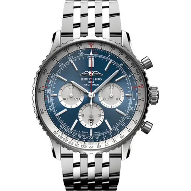 Breitling Super Navitimer Stainless Steel with Blue photo