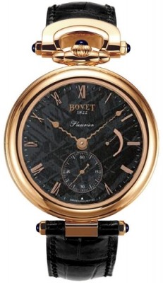 Bovet Amadeo Felurier Automatic Rose Gold On Black Crocodile photo