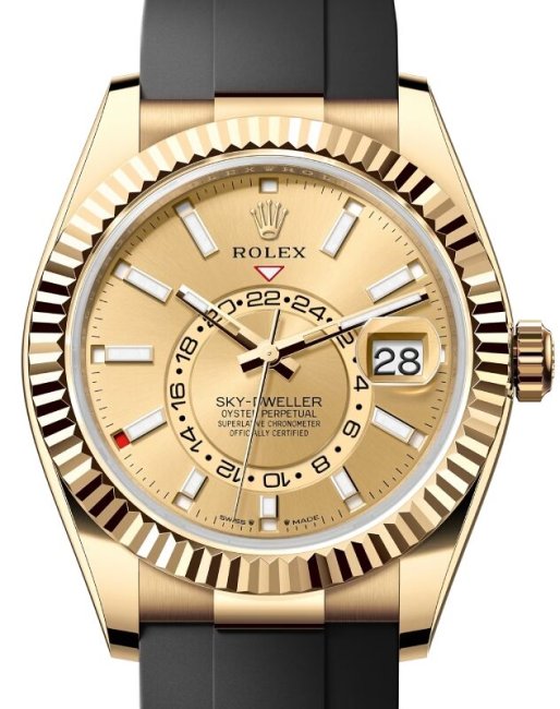 Rolex Sky-Dweller Yellow Gold Champagne Index Dial photo
