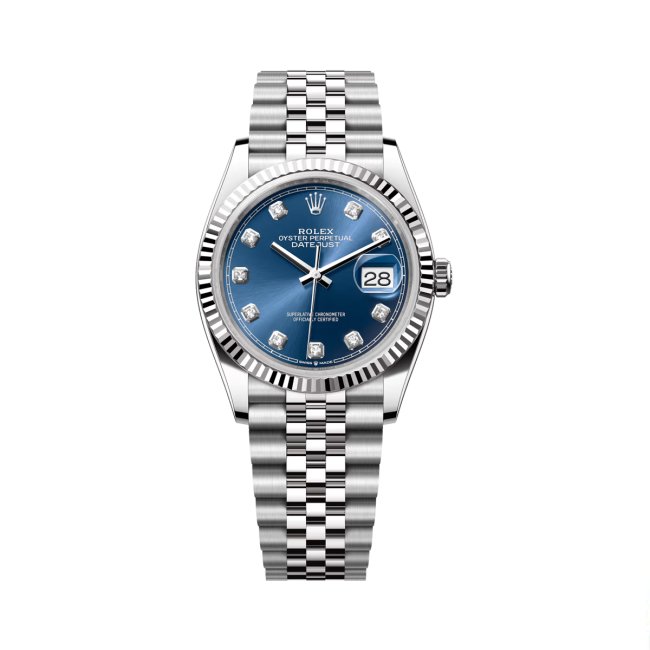 Rolex Datejust Blue Diamond Dial & White Gold photo