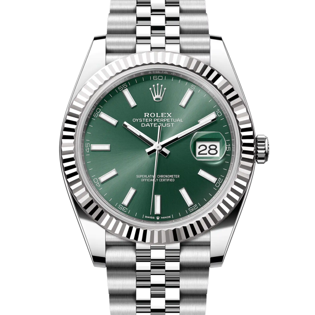 Rolex Datejust White Gold Green Dial Jubilee photo