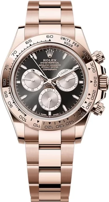Rolex Daytona Full Rose Gold Black and Sundust photo